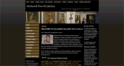 Desktop Screenshot of hallmarkgallery.com