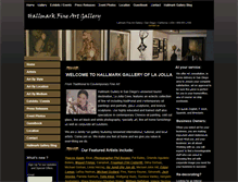 Tablet Screenshot of hallmarkgallery.com